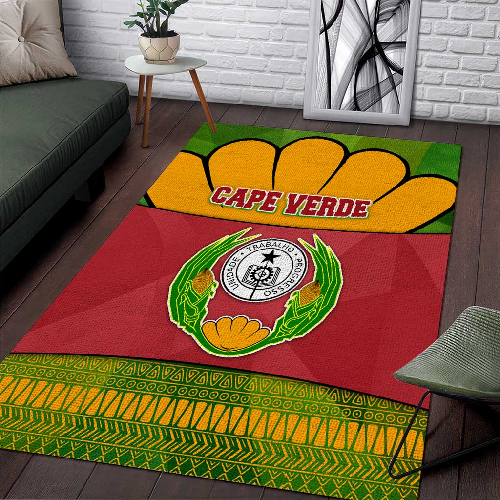 Cape Verde Area Rug One Heart Ten Islands National Emblem Spirit TS04