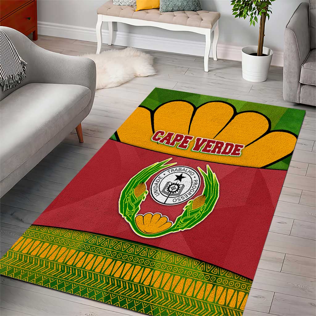 Cape Verde Area Rug One Heart Ten Islands National Emblem Spirit TS04