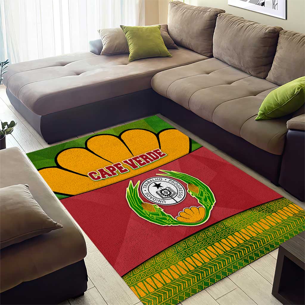 Cape Verde Area Rug One Heart Ten Islands National Emblem Spirit TS04