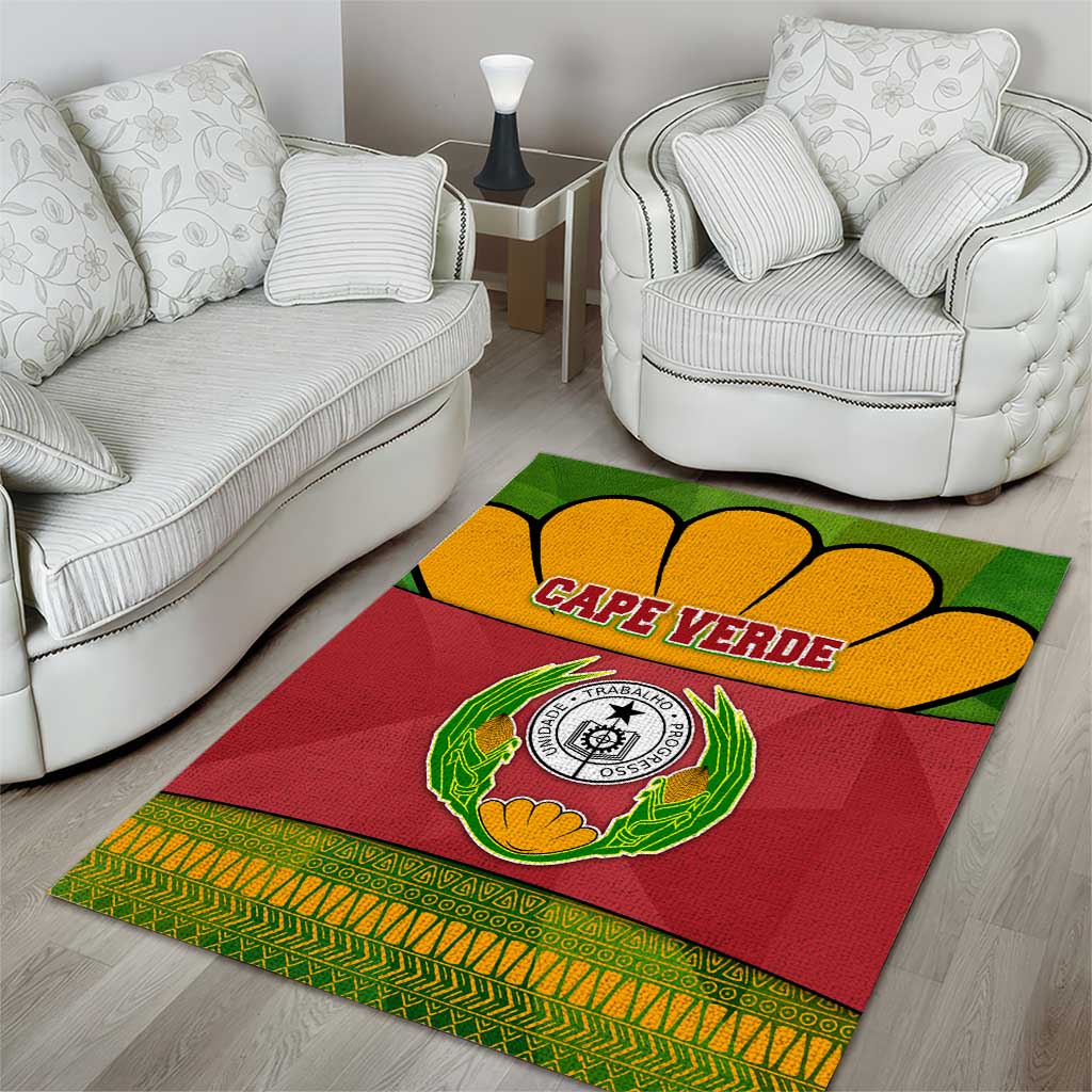 Cape Verde Area Rug One Heart Ten Islands National Emblem Spirit TS04