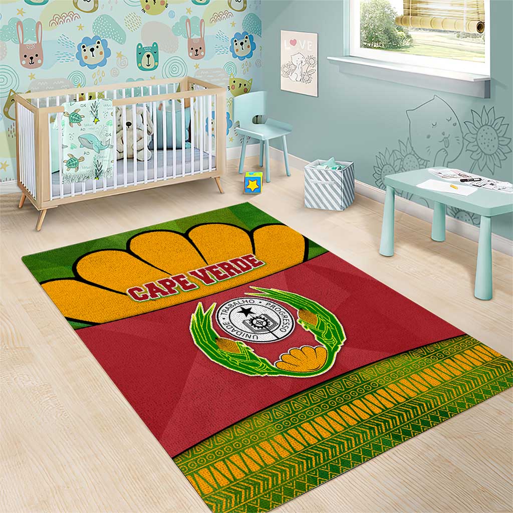 Cape Verde Area Rug One Heart Ten Islands National Emblem Spirit TS04