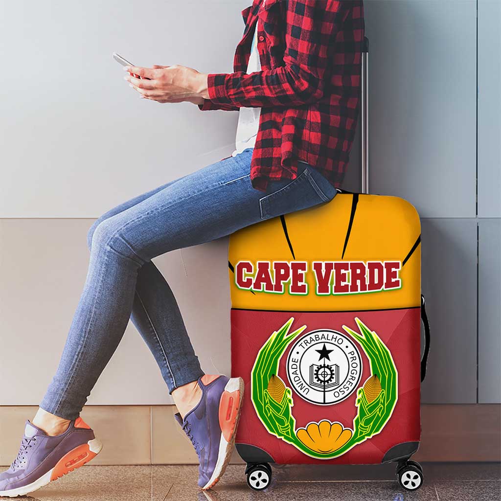 Cape Verde Luggage Cover with One Heart Ten Islands National Emblem Spirit TS04