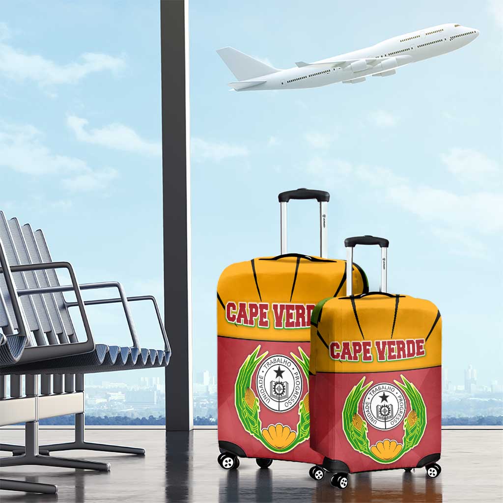 Cape Verde Luggage Cover with One Heart Ten Islands National Emblem Spirit TS04