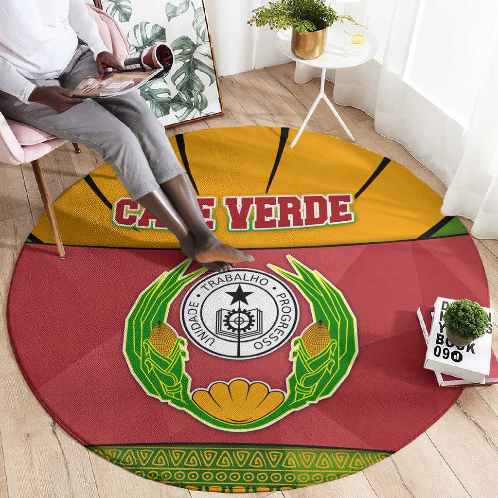Cape Verde Round Carpet One Heart Ten Islands National Emblem Spirit TS04
