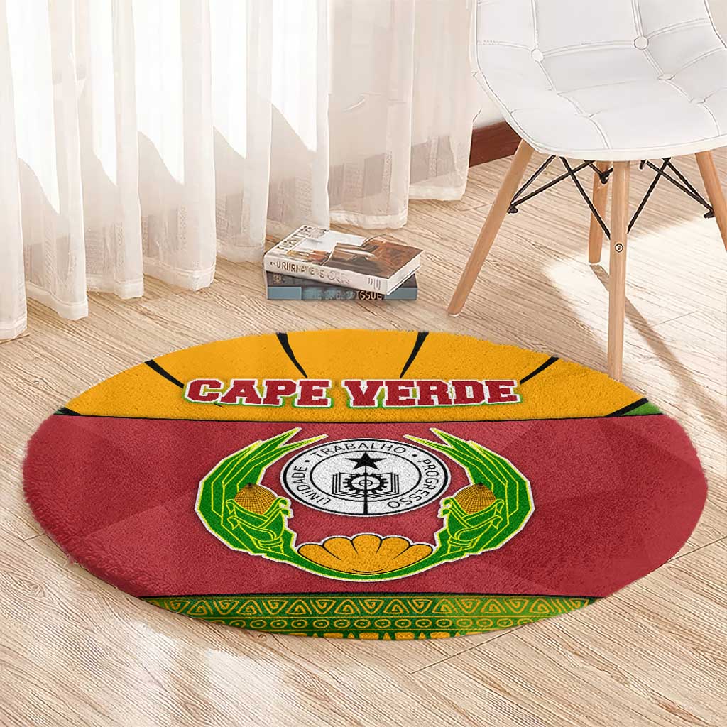 Cape Verde Round Carpet One Heart Ten Islands National Emblem Spirit TS04
