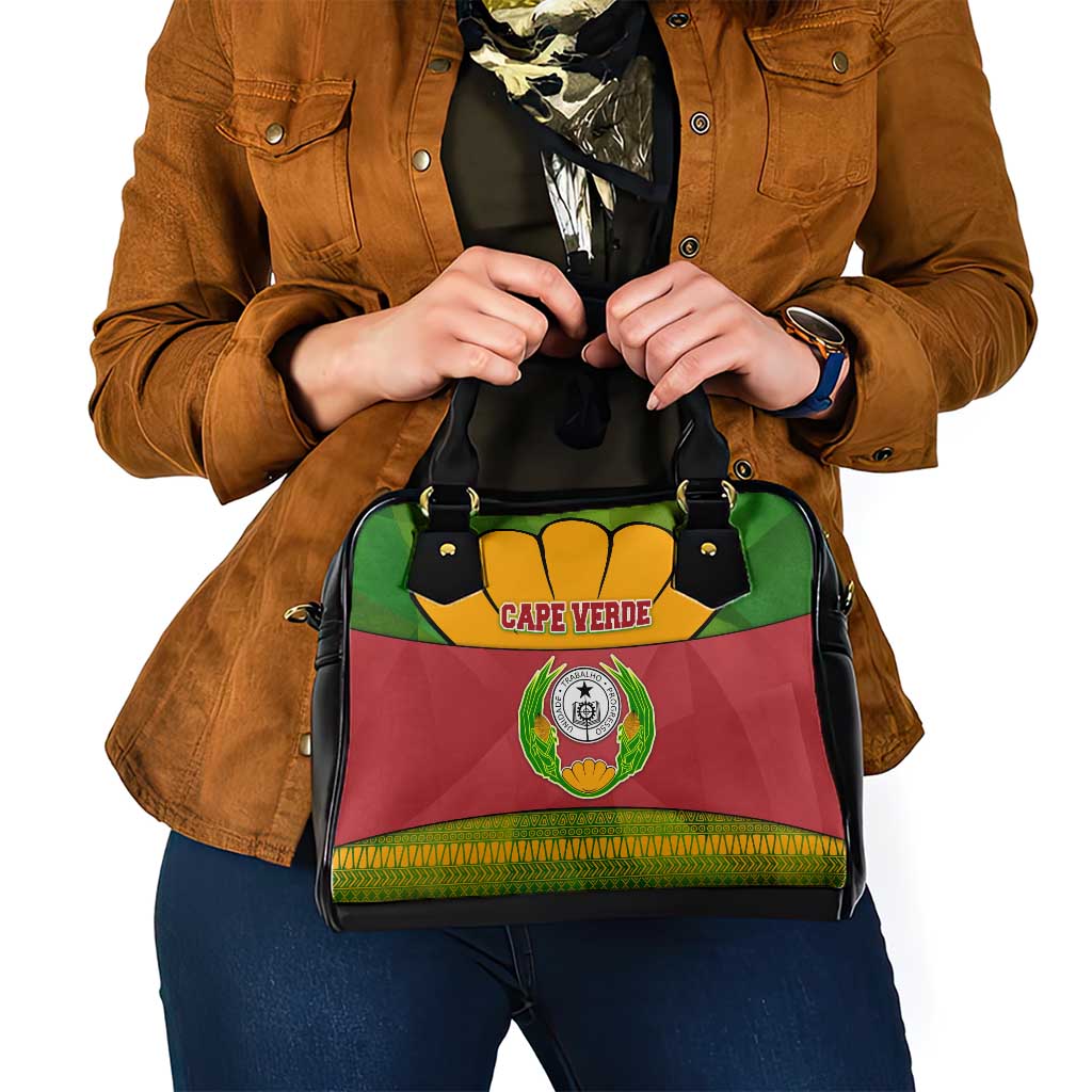 Cape Verde Shoulder Handbag with One Heart Ten Islands National Emblem Spirit TS04