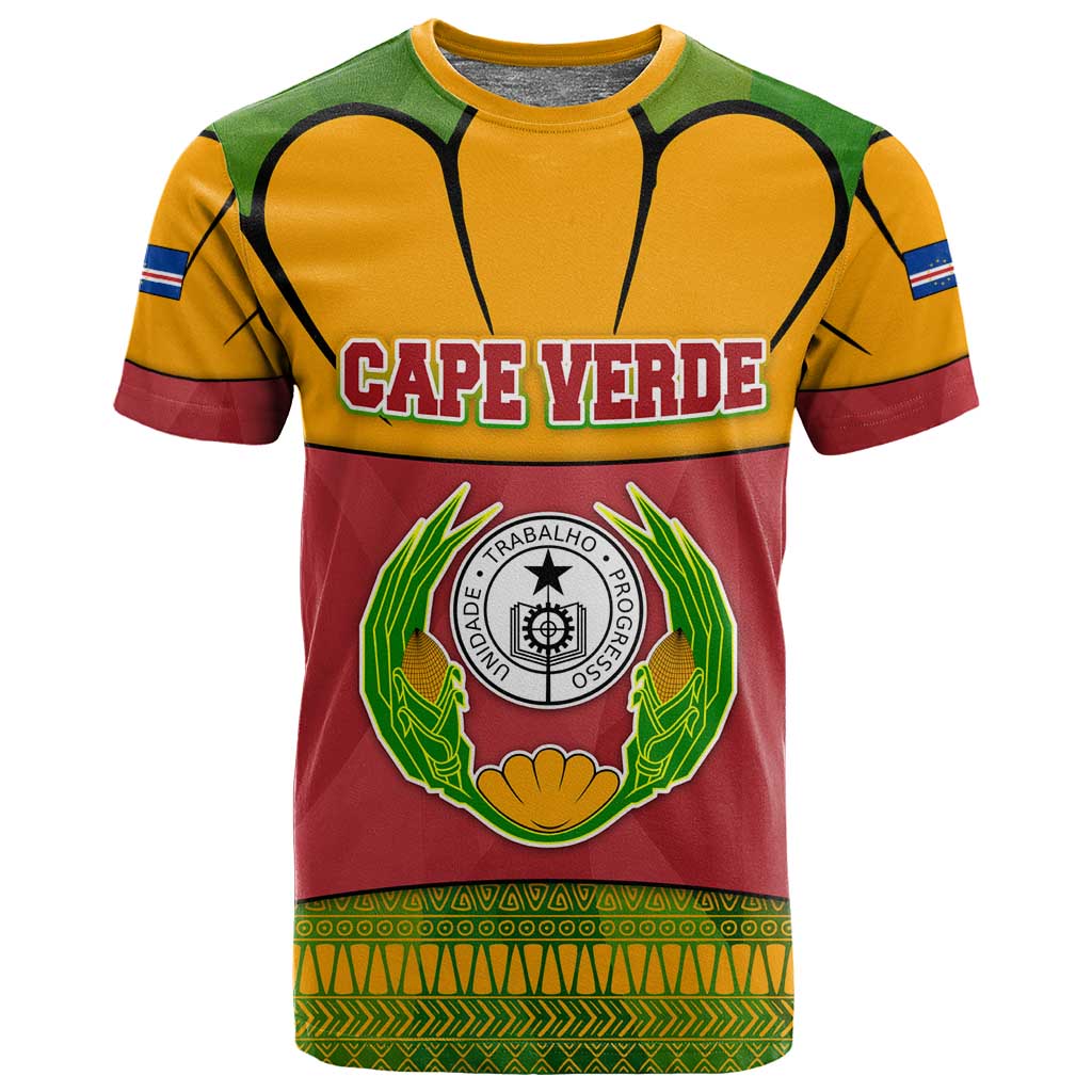Cape Verde T shirt One Heart Ten Islands National Emblem Spirit TS04