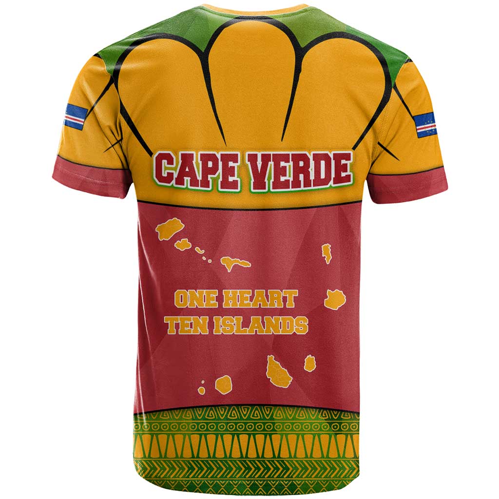 Cape Verde T shirt One Heart Ten Islands National Emblem Spirit TS04