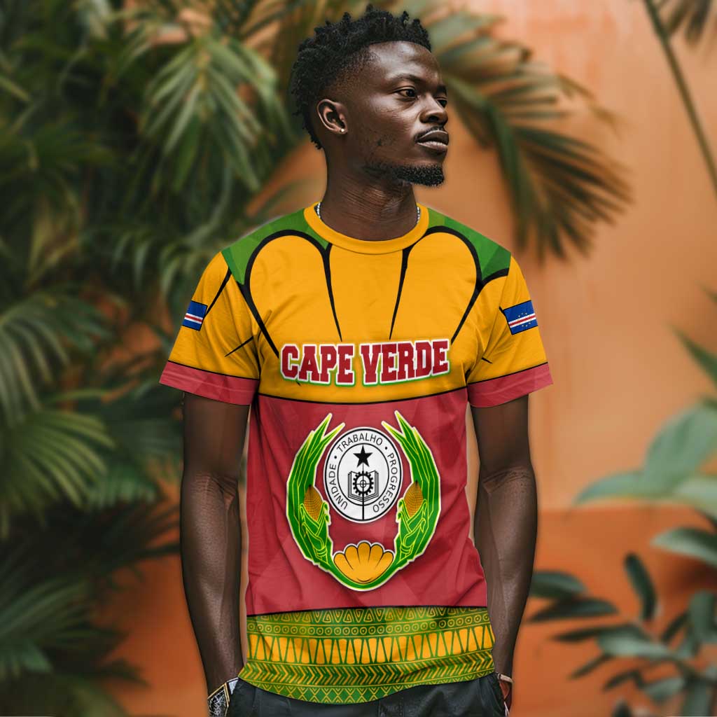 Cape Verde T shirt One Heart Ten Islands National Emblem Spirit TS04