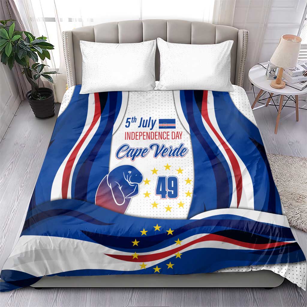 Cape Verde Bedding Set with Independence Day 5th July Flag Celebration Spirit TS04