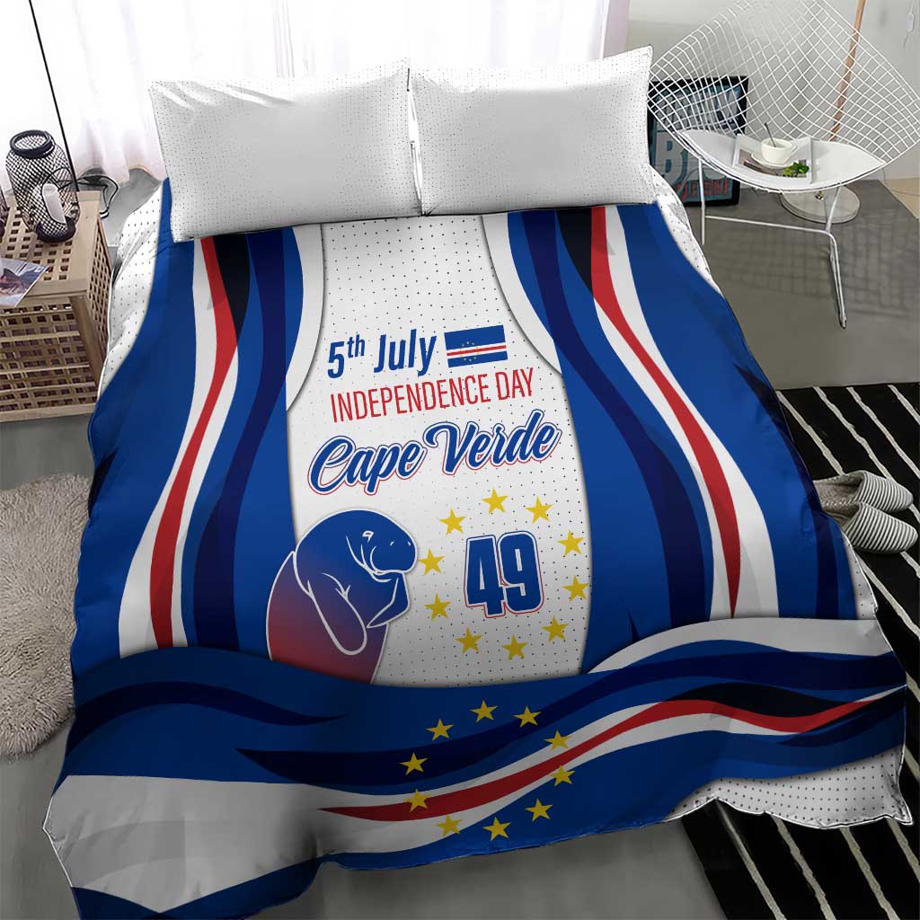 Cape Verde Bedding Set with Independence Day 5th July Flag Celebration Spirit TS04