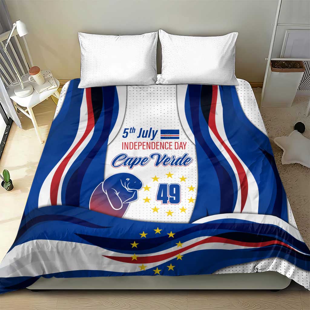 Cape Verde Bedding Set with Independence Day 5th July Flag Celebration Spirit TS04