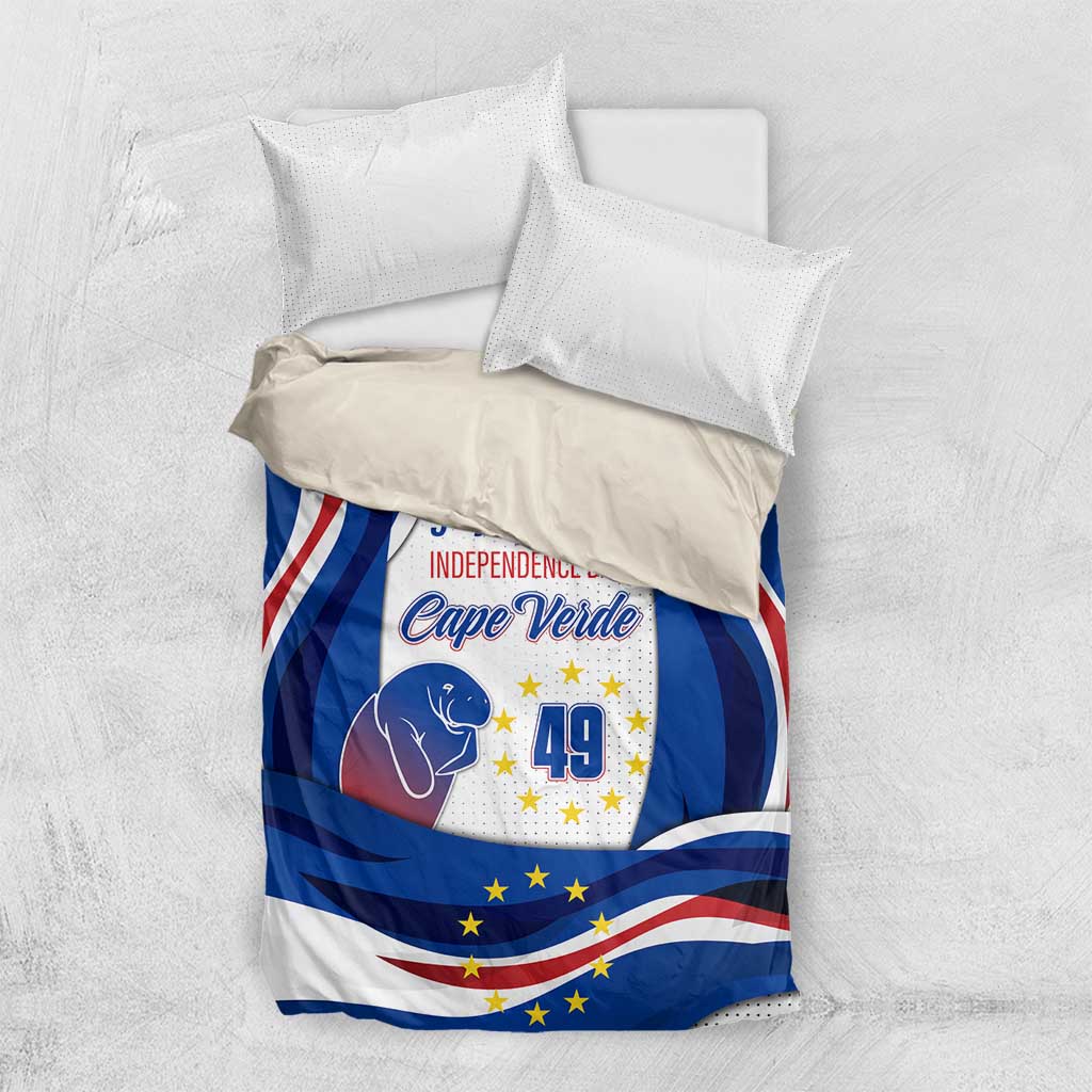 Cape Verde Bedding Set with Independence Day 5th July Flag Celebration Spirit TS04