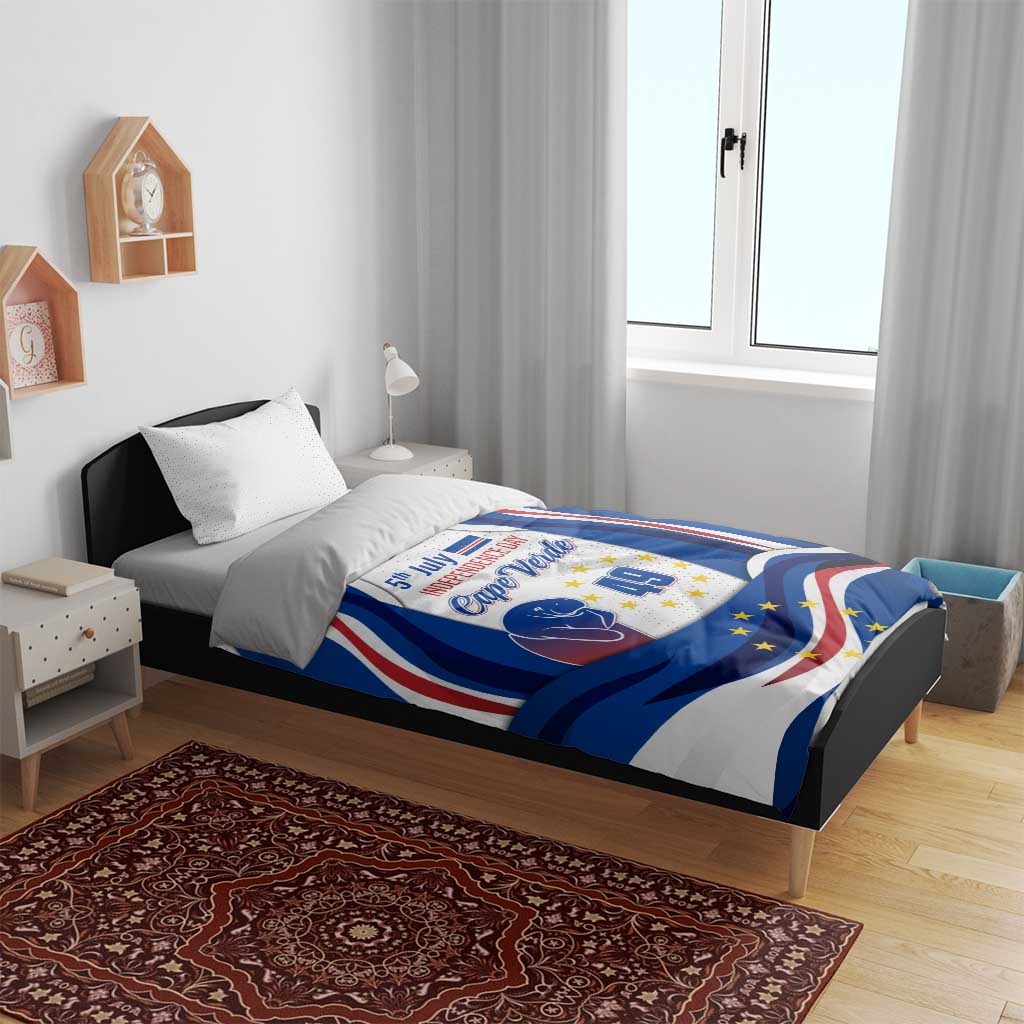 Cape Verde Bedding Set with Independence Day 5th July Flag Celebration Spirit TS04