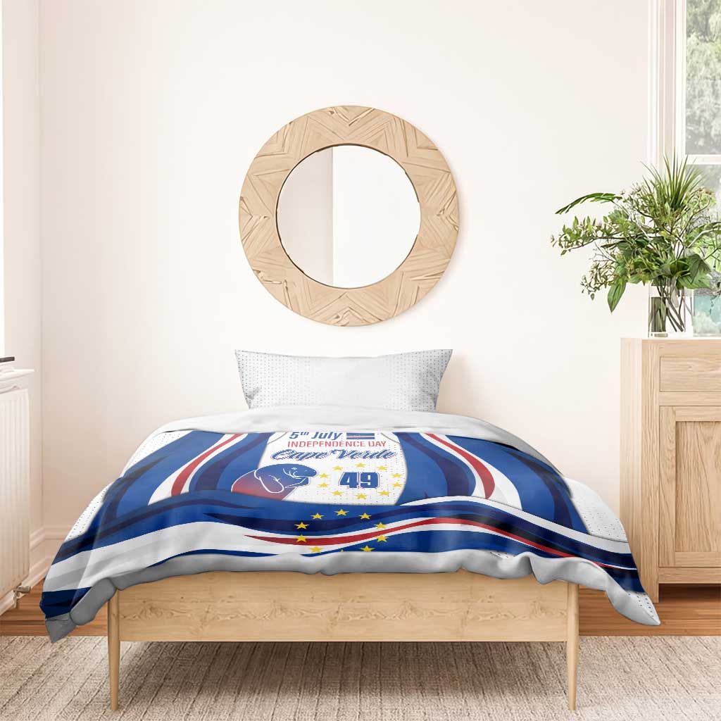 Cape Verde Bedding Set with Independence Day 5th July Flag Celebration Spirit TS04