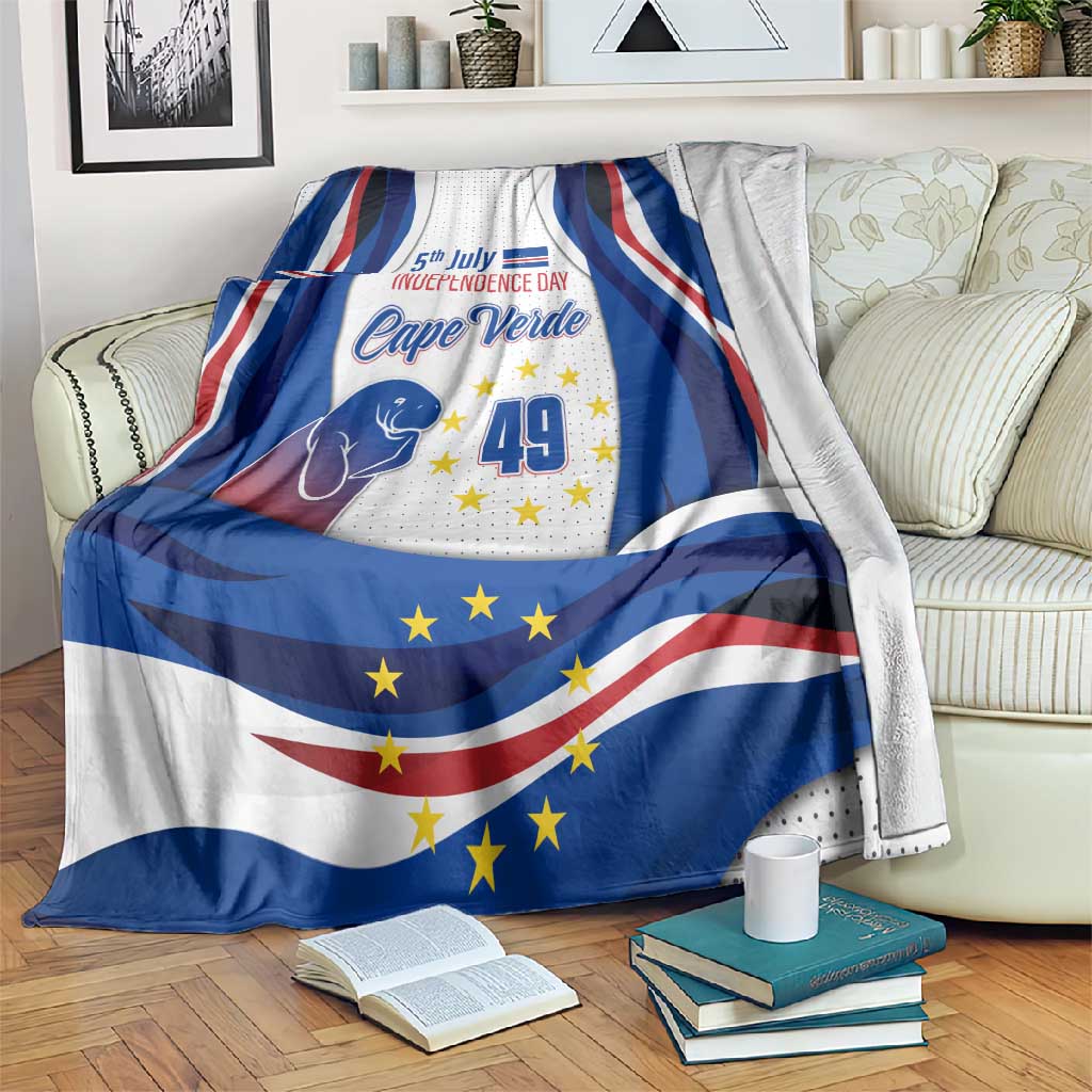 Cape Verde Blanket with Independence Day 5th July Flag Celebration Spirit TS04
