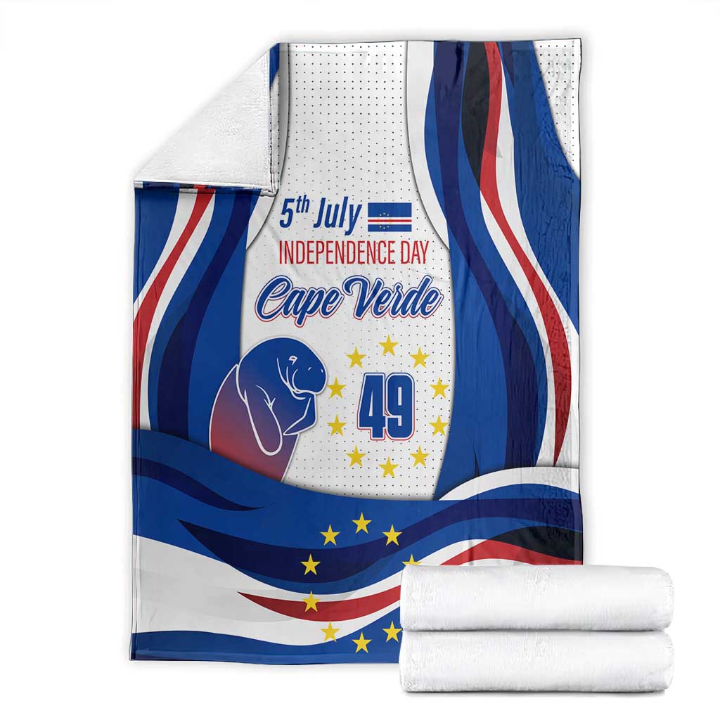 Cape Verde Blanket with Independence Day 5th July Flag Celebration Spirit TS04