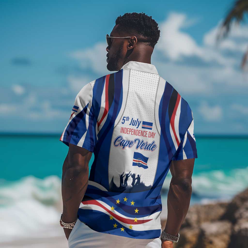 Cape Verde Hawaiian Shirt with Independence Day 5th July Flag Celebration Spirit TS04