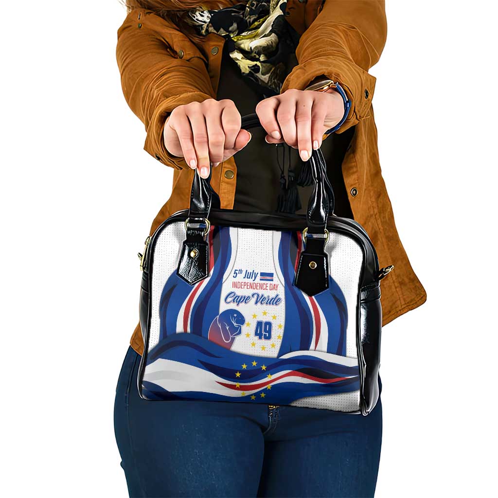 Cape Verde Shoulder Handbag with Independence Day 5th July Flag Celebration Spirit TS04