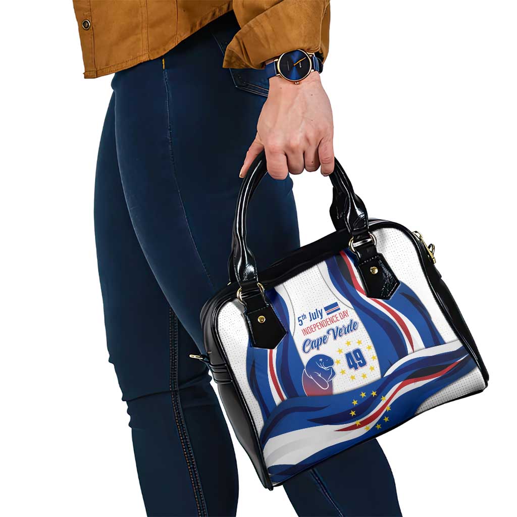 Cape Verde Shoulder Handbag with Independence Day 5th July Flag Celebration Spirit TS04