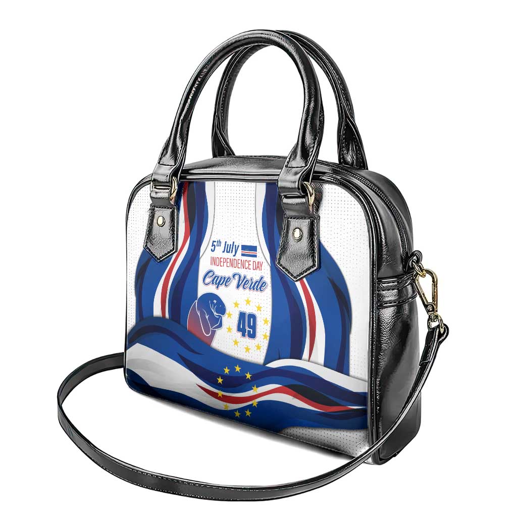 Cape Verde Shoulder Handbag with Independence Day 5th July Flag Celebration Spirit TS04
