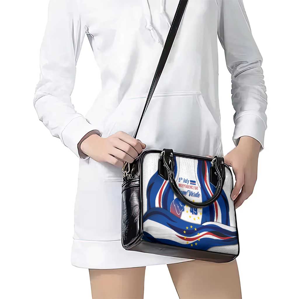 Cape Verde Shoulder Handbag with Independence Day 5th July Flag Celebration Spirit TS04