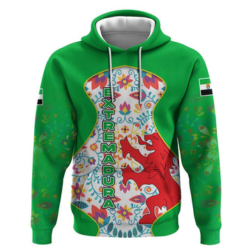 Extremadura Flag Hoodie Autonomous Community of Spain TS04