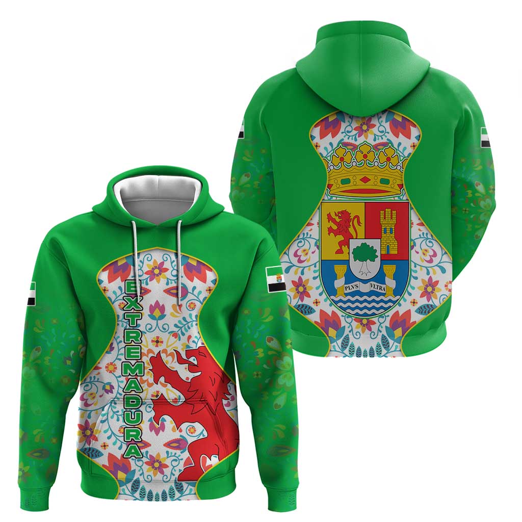 Extremadura Flag Hoodie Autonomous Community of Spain TS04
