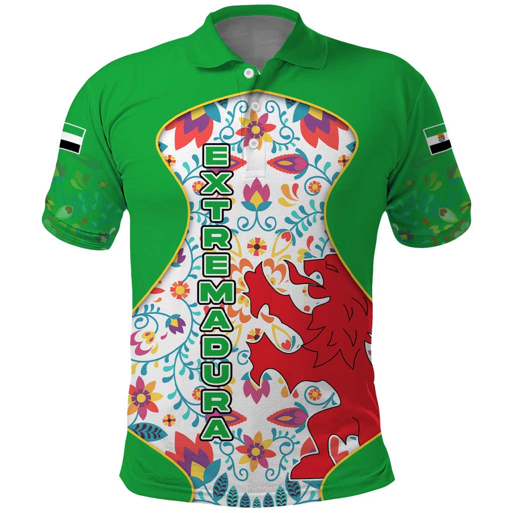 Extremadura Flag Polo Shirt Autonomous Community of Spain TS04