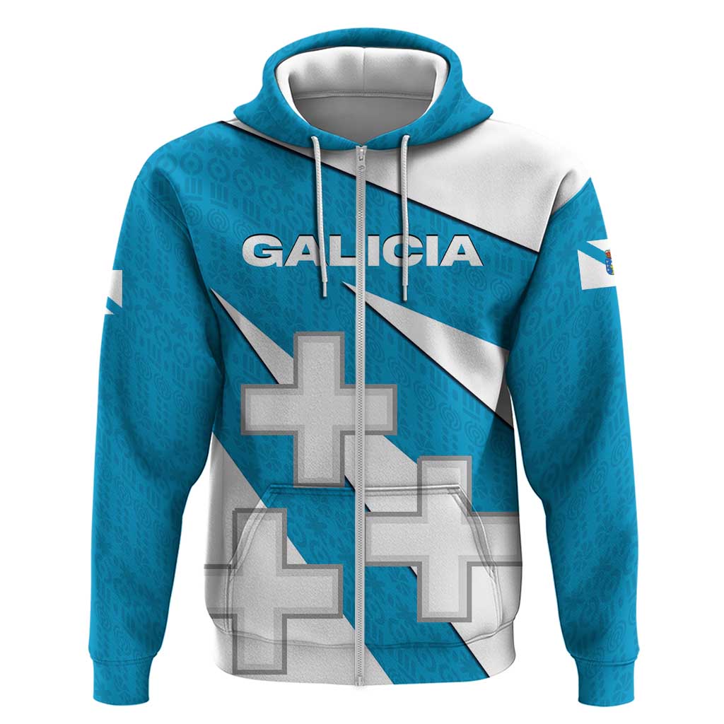 Galicia Flag Hoodie Autonomous Community of Spain TS04