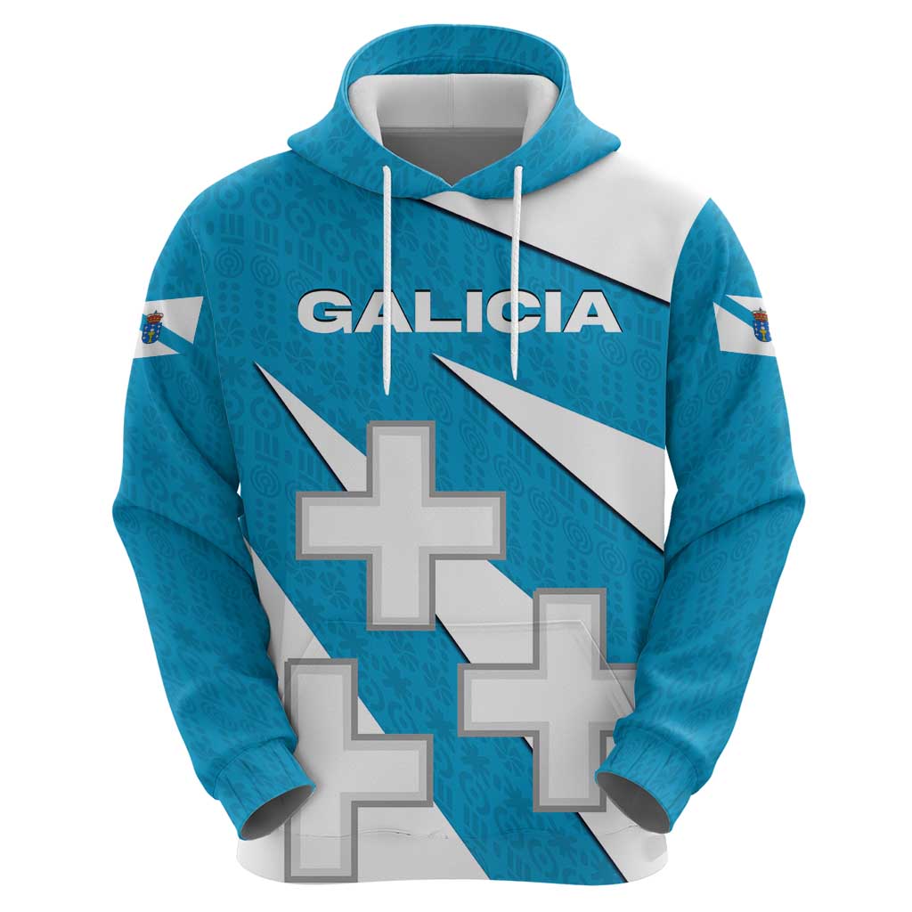 Galicia Flag Hoodie Autonomous Community of Spain TS04
