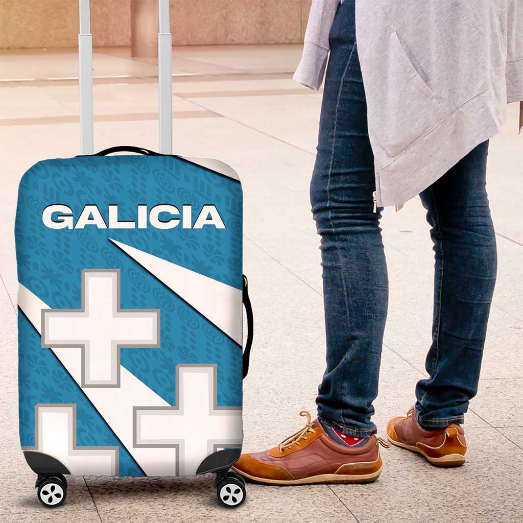 Galicia Flag Luggage Cover Autonomous Community of Spain TS04