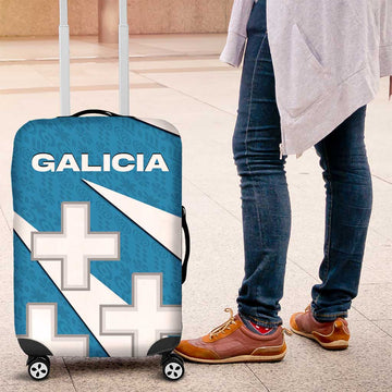 Galicia Flag Luggage Cover Autonomous Community of Spain TS04