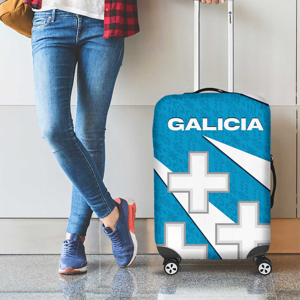 Galicia Flag Luggage Cover Autonomous Community of Spain TS04