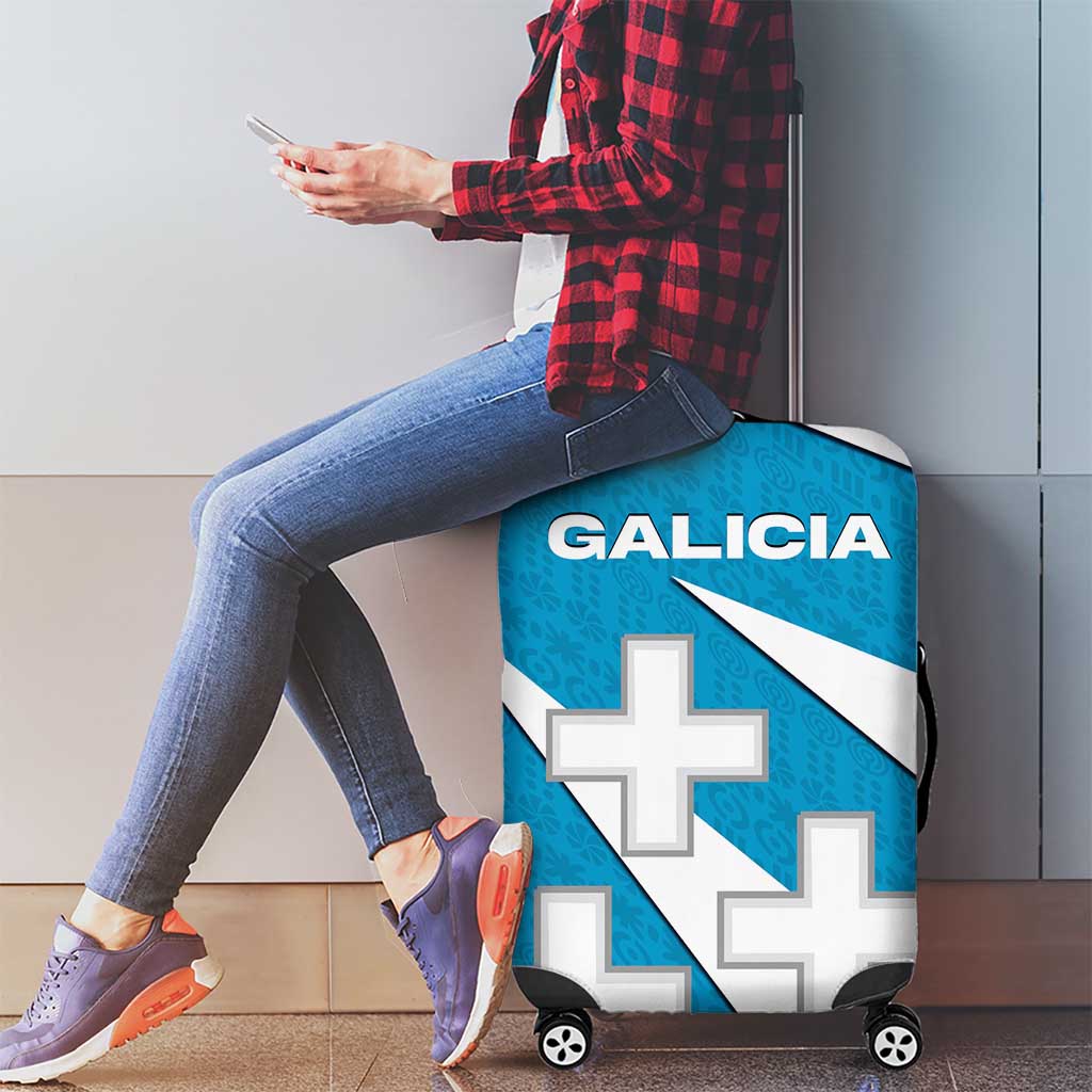 Galicia Flag Luggage Cover Autonomous Community of Spain TS04