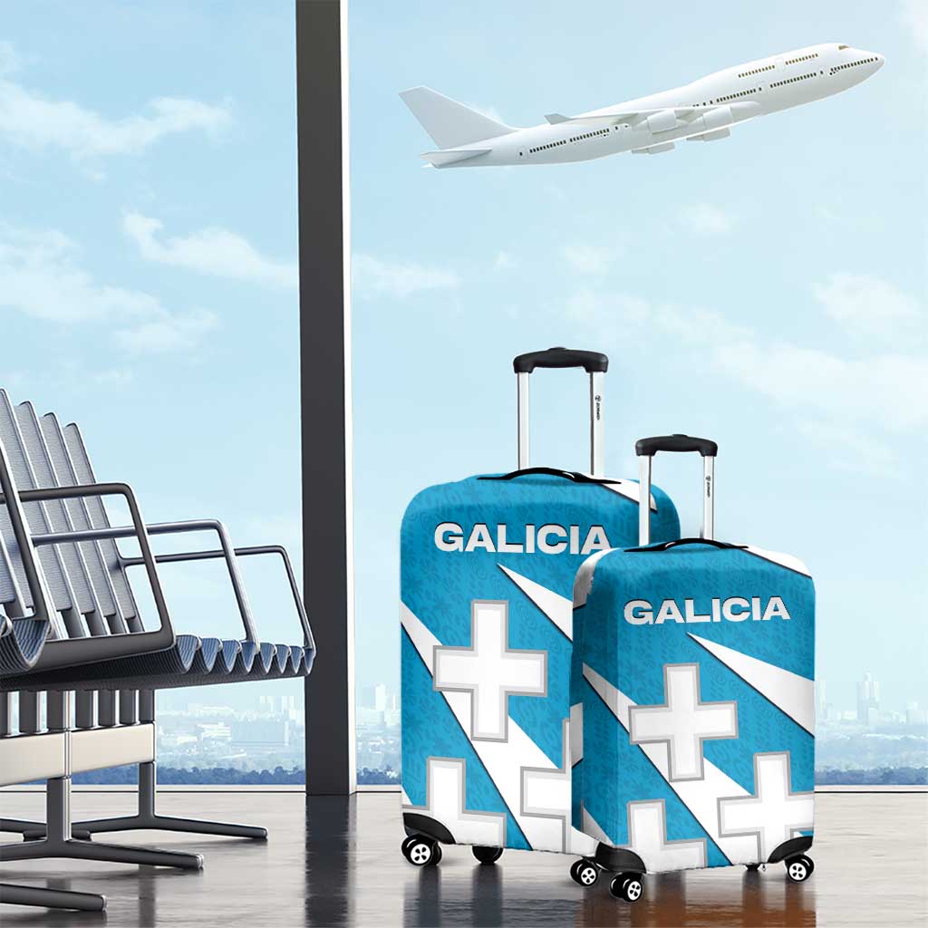 Galicia Flag Luggage Cover Autonomous Community of Spain TS04