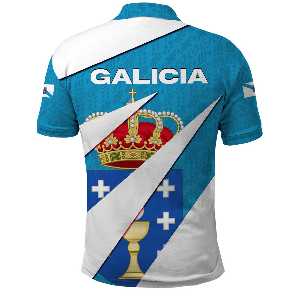 Galicia Flag Polo Shirt Autonomous Community of Spain TS04
