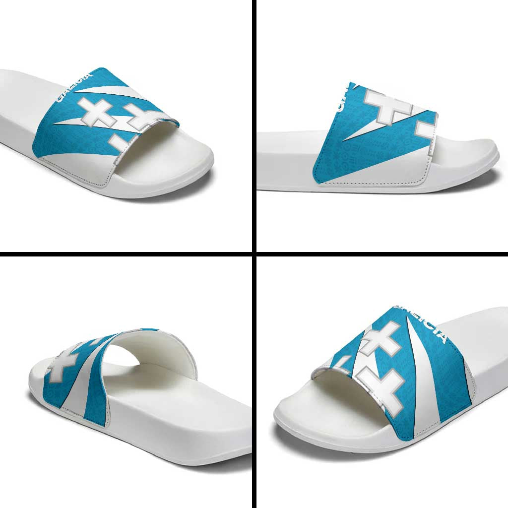 Galicia Flag Slide Sandals Autonomous Community of Spain TS04