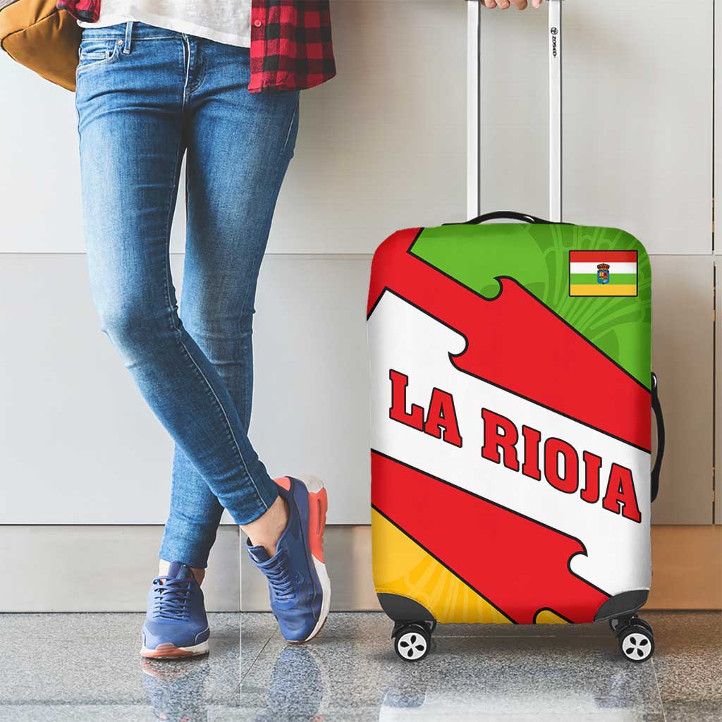 La Rioja Flag Luggage Cover Autonomous Community of Spain TS04