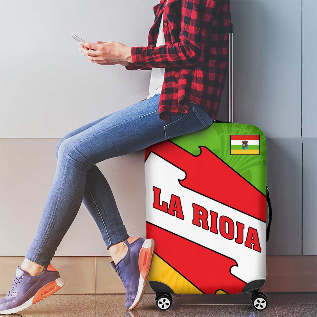 La Rioja Flag Luggage Cover Autonomous Community of Spain TS04