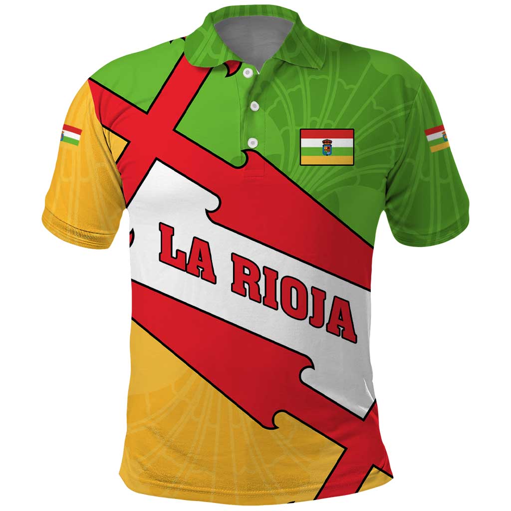 La Rioja Flag Polo Shirt Autonomous Community of Spain TS04