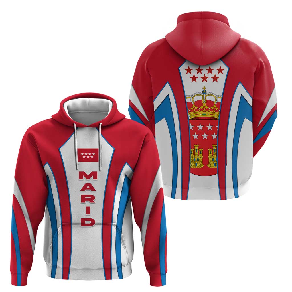 Madrid Flag Hoodie Autonomous Community of Spain TS04