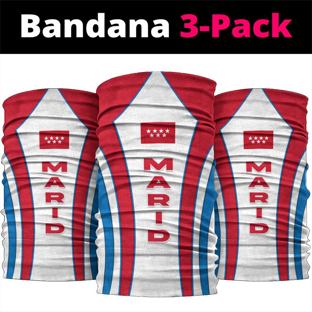 Madrid Flag Neck Gaiter Autonomous Community of Spain TS04
