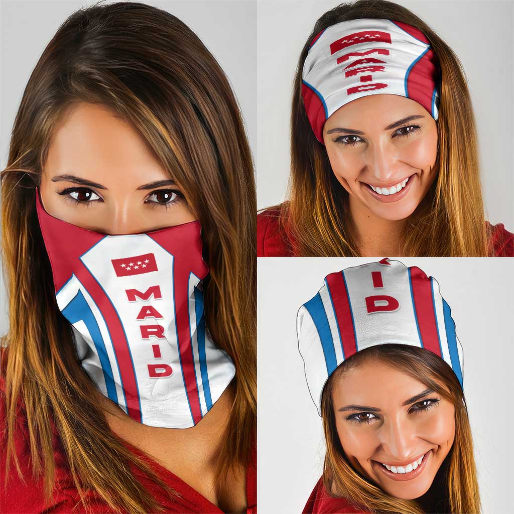 Madrid Flag Neck Gaiter Autonomous Community of Spain TS04