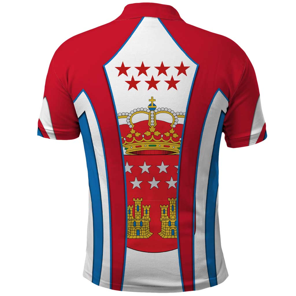 Madrid Flag Polo Shirt Autonomous Community of Spain TS04