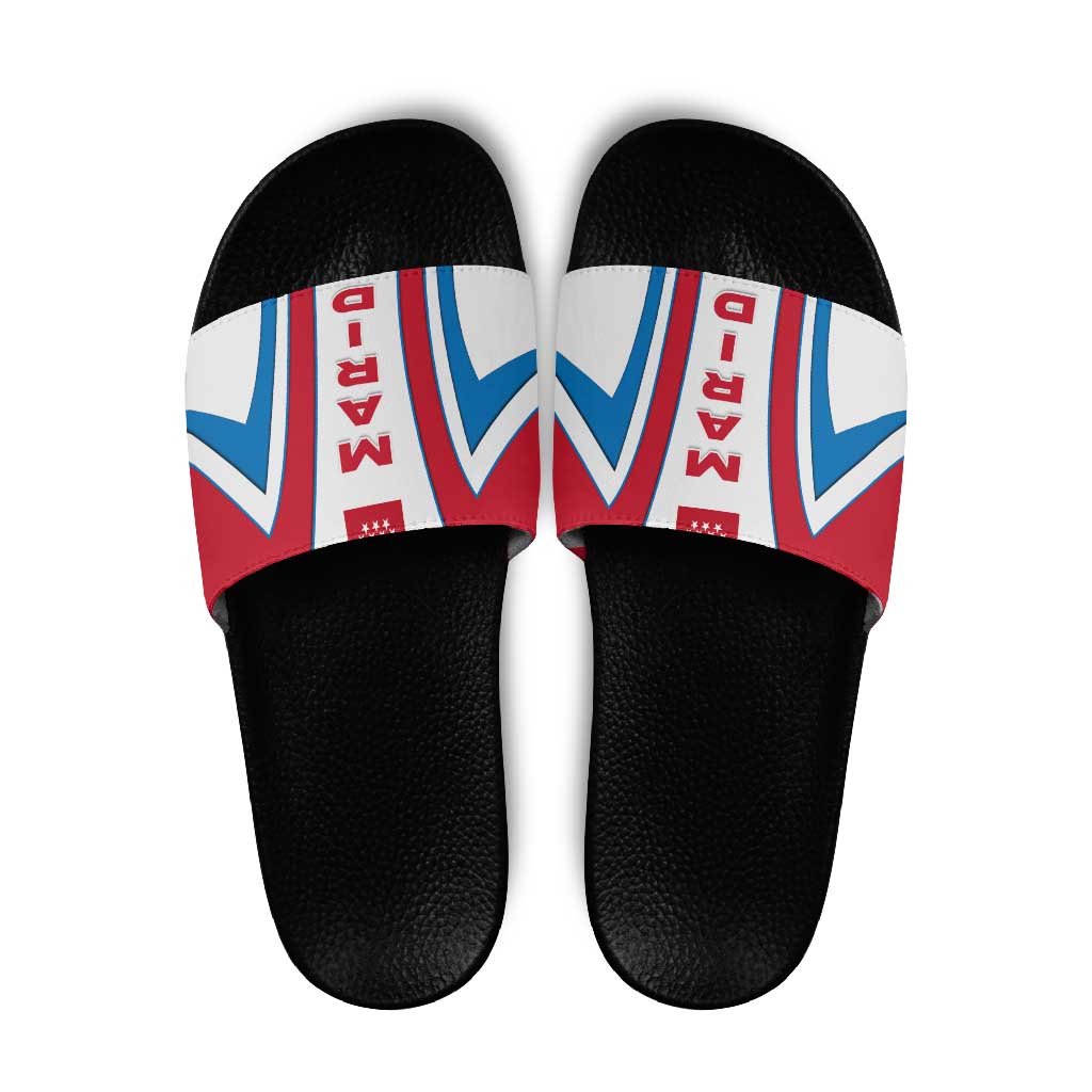 Madrid Flag Slide Sandals Autonomous Community of Spain TS04
