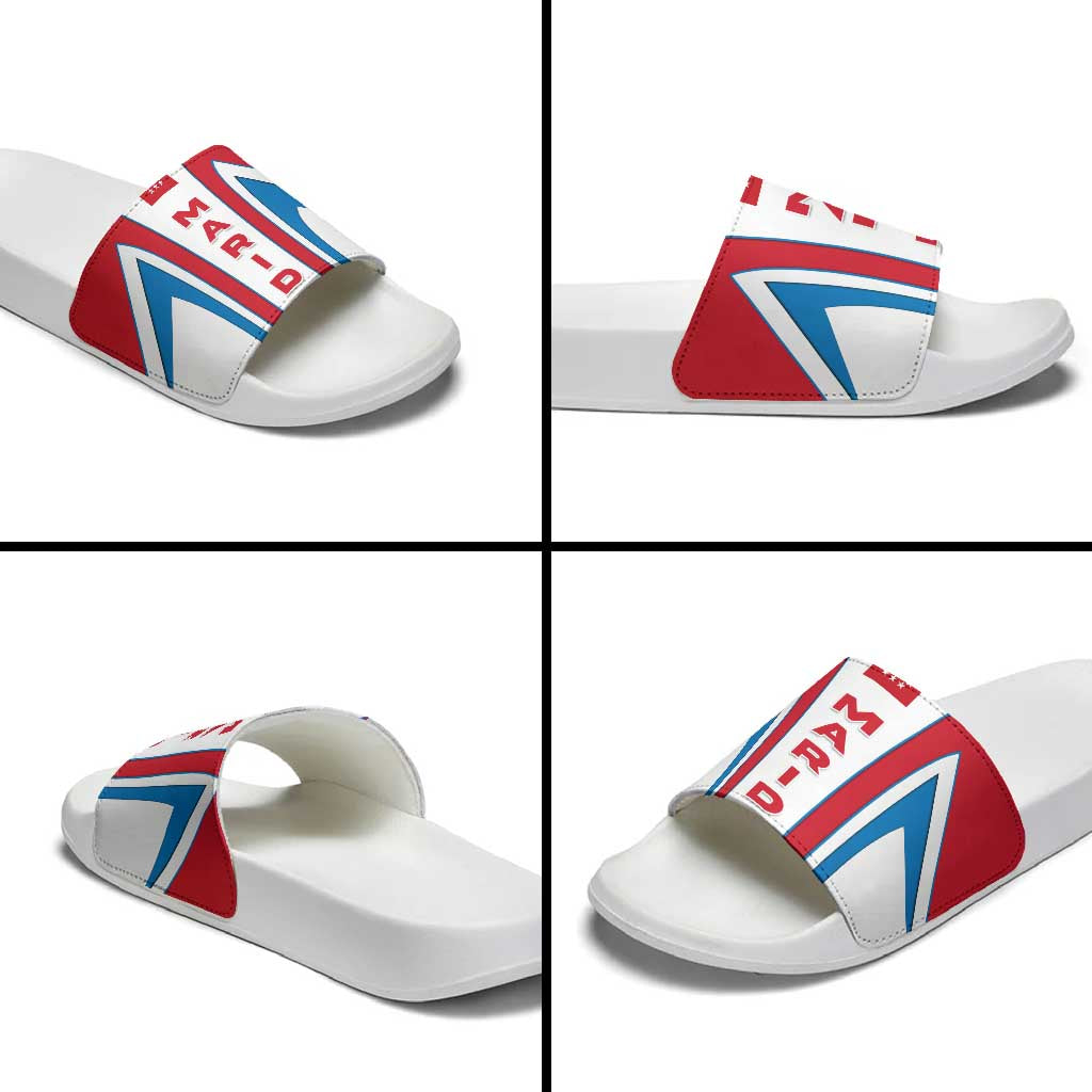 Madrid Flag Slide Sandals Autonomous Community of Spain TS04