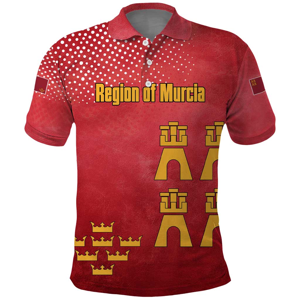 Region of Murcia Flag Polo Shirt Autonomous Community of Spain TS04