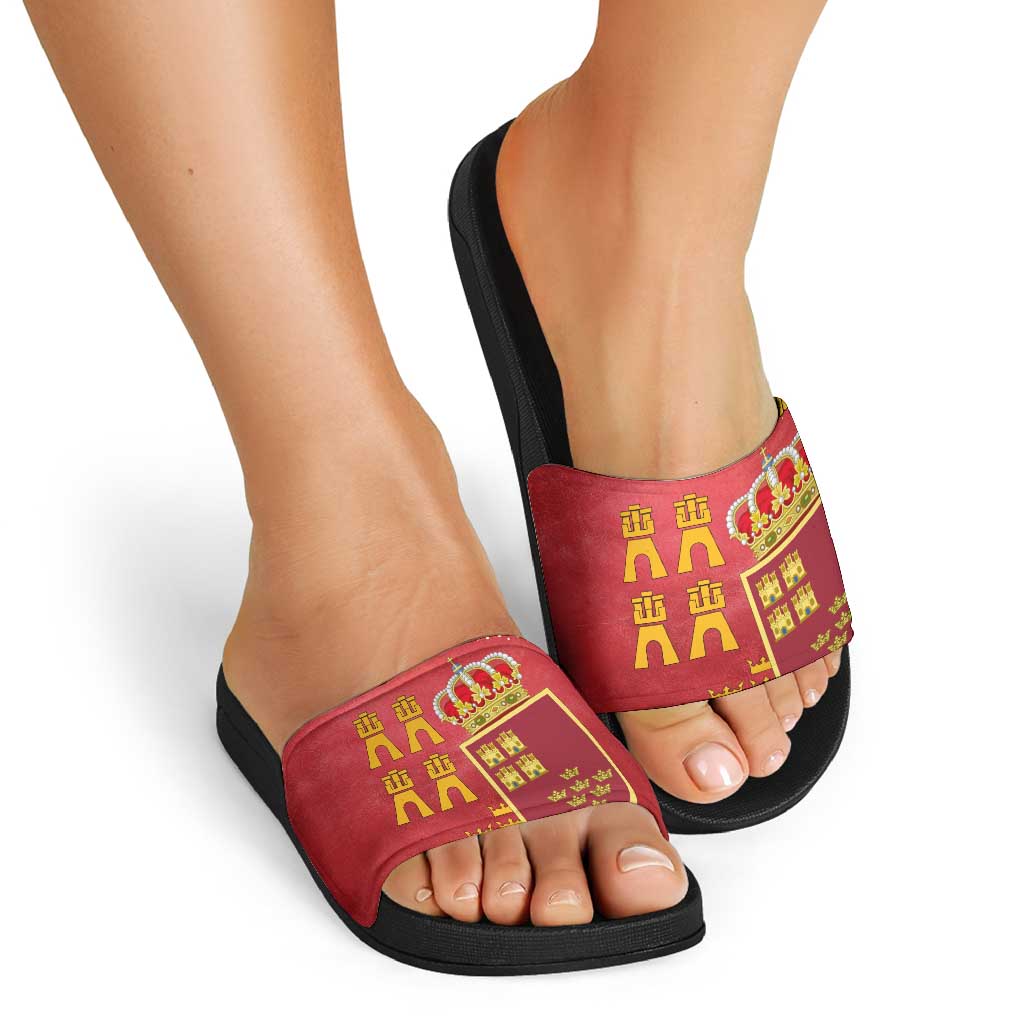 Region of Murcia Flag Slide Sandals Autonomous Community of Spain TS04