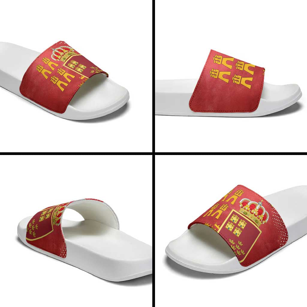 Region of Murcia Flag Slide Sandals Autonomous Community of Spain TS04